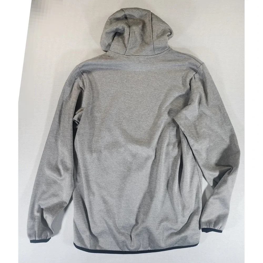 Adidas Climawarm Hoodie Mens Medium Gray Pullover Scuba‎ Neck The Three Stripes